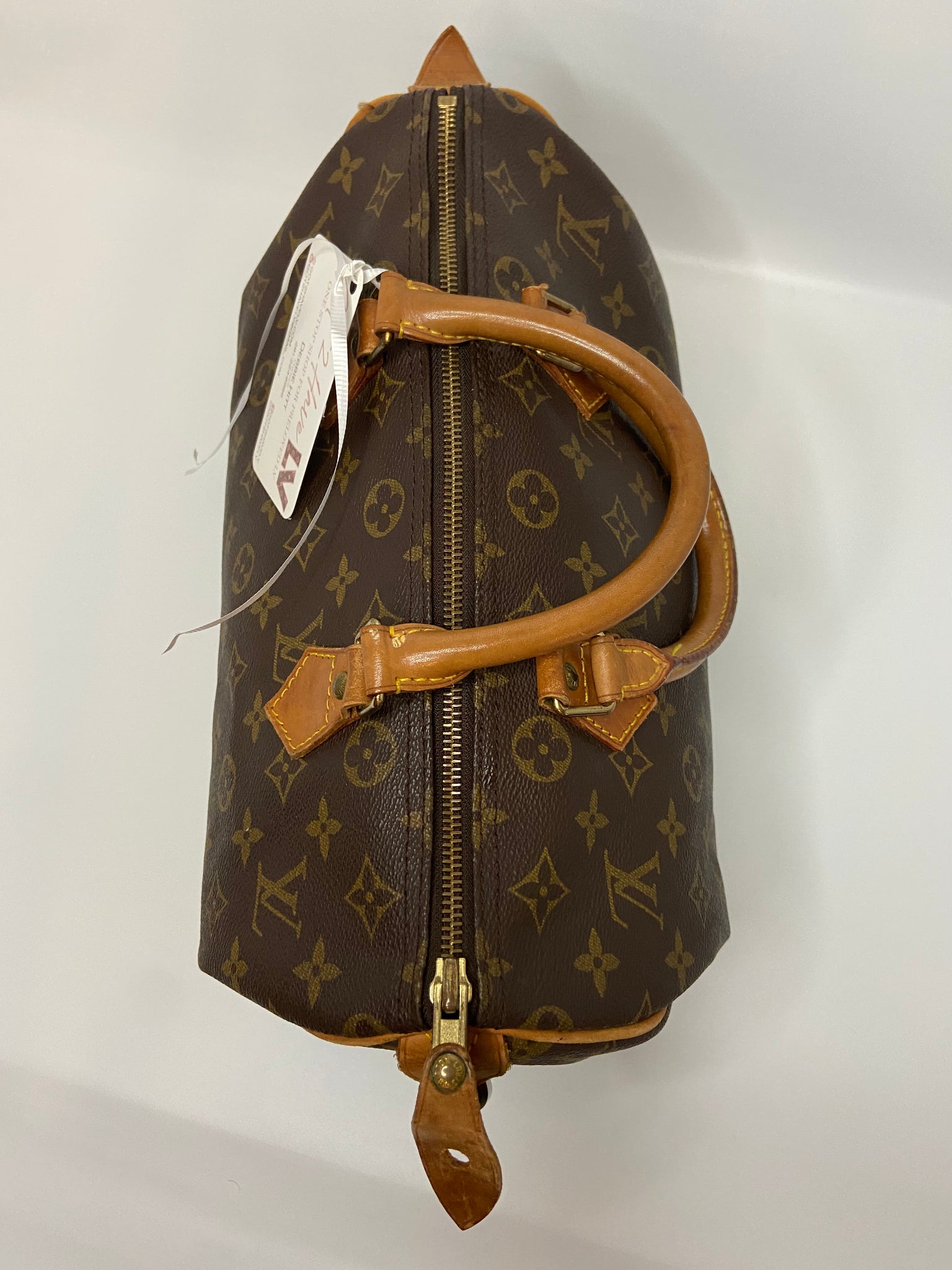 SOLD! Louis Vuitton Damier Ebene Speedy 30. Excellent condition. $1200.